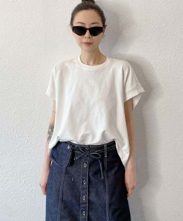 White Boxy Tee #250422